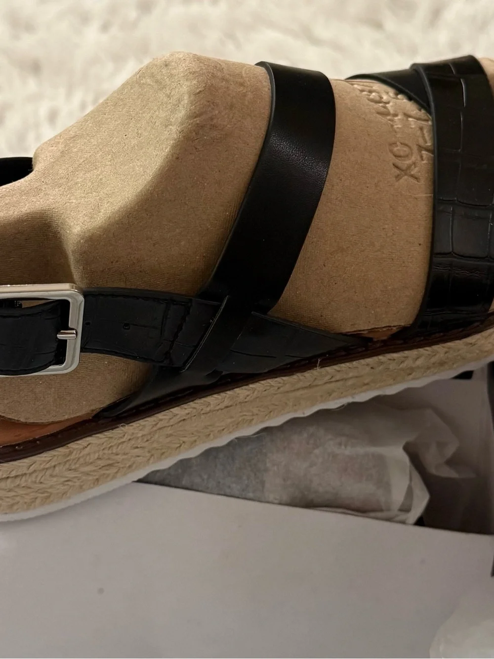 Nine West Calico3 Black Espadrille Sandals